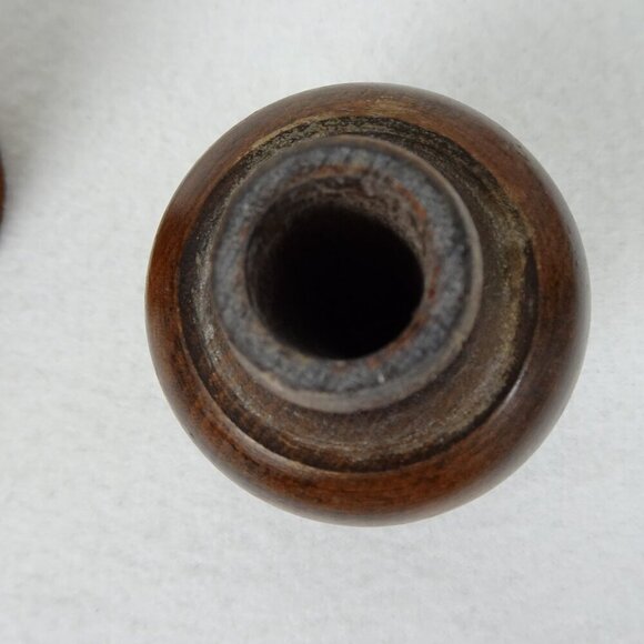 Woodcrest By Styson Wooden Salt Shaker Pepper Grinder 10 Inches MCM Vintage - Picture 11 of 16